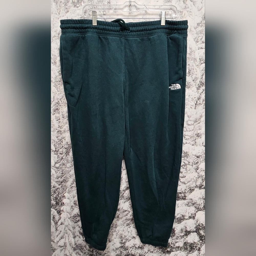 The North Face Women's XL Dark Green Sweatpant Joggers Drawstring Waist Pockets
